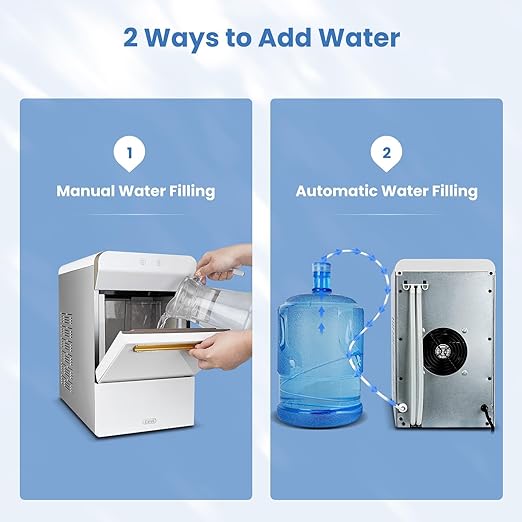 Gevi V2.0 Nugget Ice Maker, 38lbs/24H Countertop Pellet Ice Machine - Image 5