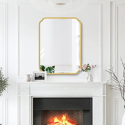 28"x36" Gold Bathroom Mirror - Image 3