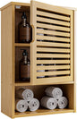 HITNET Bathroom Wall Cabinet, Medicine Cabinet Over The Toilet, Bamboo Hanging by HITNET