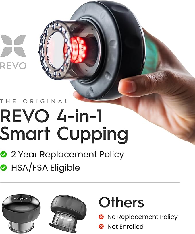 REVO The Original 4-in-1 Smart Cupping Therapy Massager, Muscle Soreness - Image 2