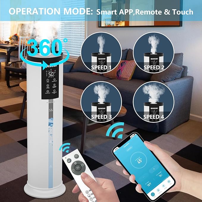 SAYDSI Humidifier, 3.4Gal Smart Humidifier - Image 3