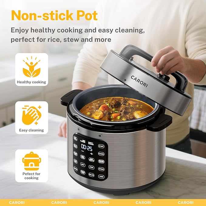 9-in-1 Electric Pressure Cooker, 1000W Instant Multi-Cooker - Image 5