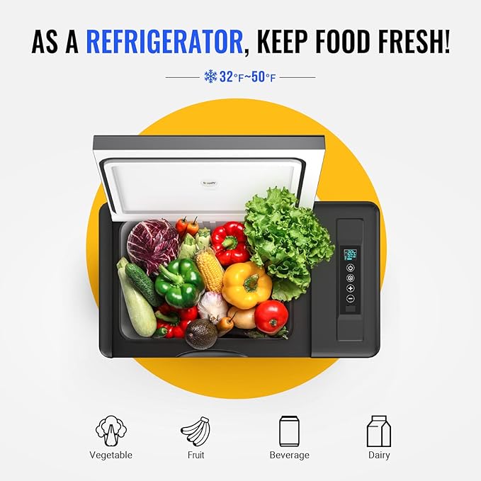 BougeRV 12 Volt Refrigerator 12V Car Fridge 23 Quart Portable Freezer - Image 4