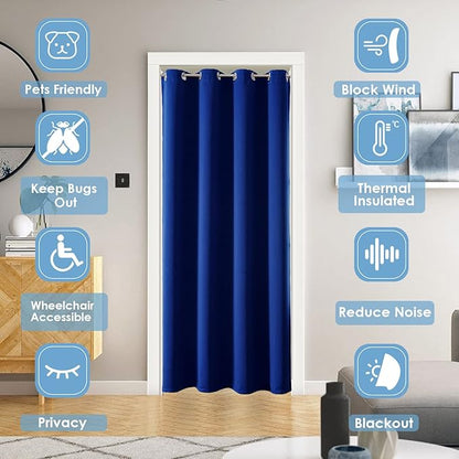 ChrisDowa Blackout Door Curtains - Image 2