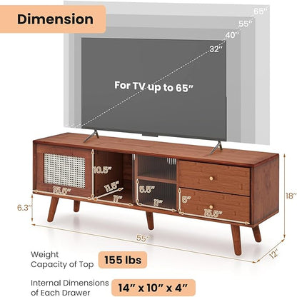 Giantex Mid Century Modern TV Stand - Image 4