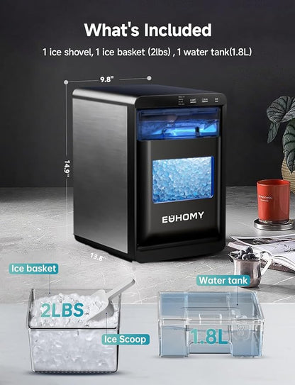 EUHOMY Nugget Ice Maker Countertop, 40Lbs/24H Pebble Ice Maker Machine - Image 7