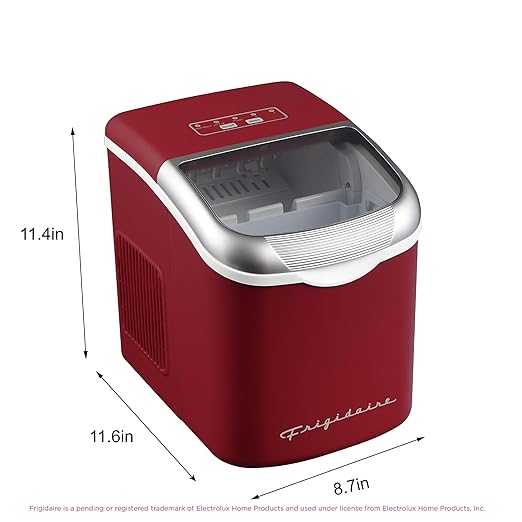 FRIGIDAIRE Retro Compact Ice Maker Machine, Bullet Ice, 26 lb per Day - Image 5
