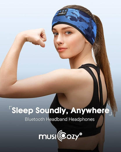 MUSICOZY Bluetooth 5.4 Sleep Headband Headphones, Wireless Sweatproof Earbuds - Image 3