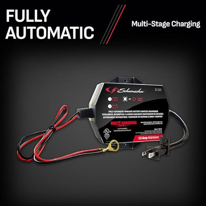 Schumacher Electric 1.5A Car Battery Charger and Maintainer, 3-in-1 Solution - Image 5