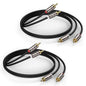 J&D RCA Cable, 2RCA Male to 2RCA Male Stereo Audio Cable by JDTech