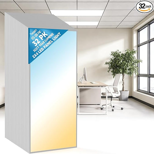 Msbfi 2x4 LED Flat Panel Lights Drop Ceiling Light Fixture 5000K 4000K 3000K by Msbfi