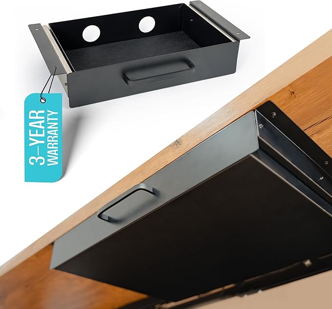 Under Desk Drawer Slide Out Attachment by COREMINDED