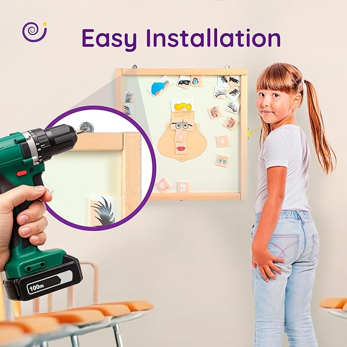 Magnetic Toddler Activity Wall Panel Toy – Interactive Wall Busy Board – - Image 4