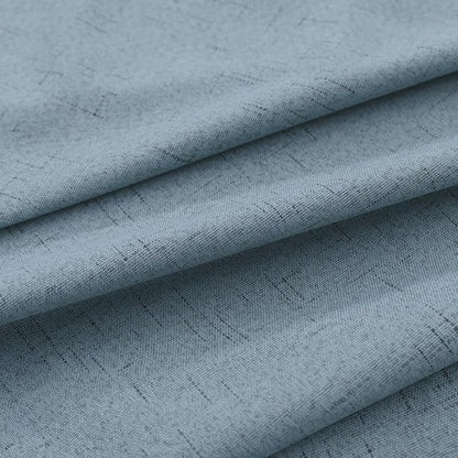 KOUFALL Bathroom Curtains Window, Calming Coastal Dusty Blue Linen Blackout - Image 6