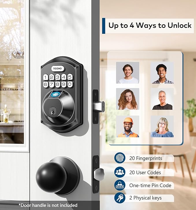 TEEHO TE002 Fingerprint Door Lock - Image 2