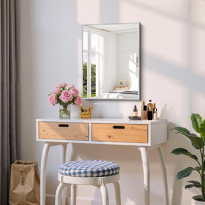Silver Bathroom Mirror for Wall, 18x24 Inch Rectangle Mirror - Image 8