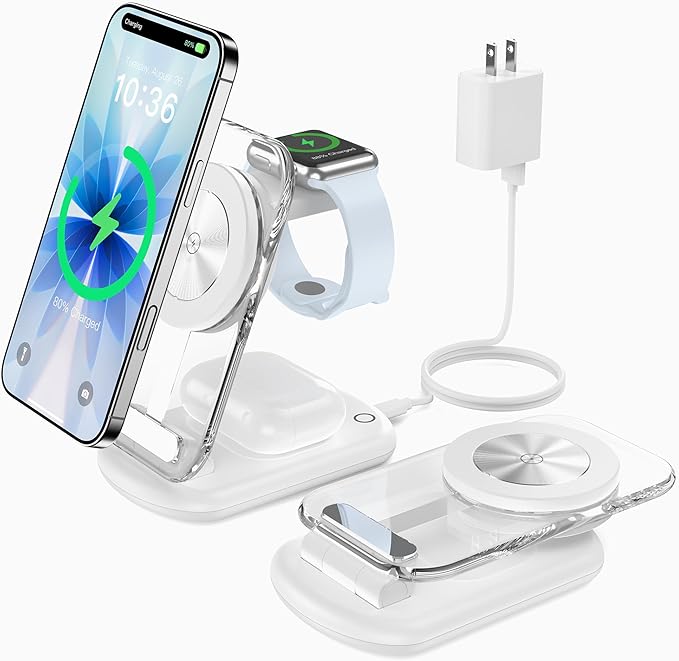 3 in 1 Magnetic Wireless Charging Station by Mukiya