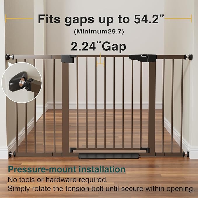 Cumbor 29.7-54.2" Wide Baby Gate - Image 2