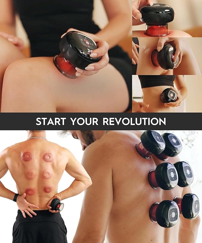 REVO The Original 4-in-1 Smart Cupping Therapy Massager, Muscle Soreness - Image 8