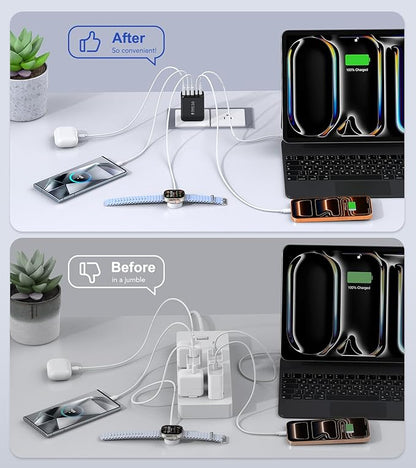 60W USB C Wall Charger Block, Galaxy S24/S23 - Image 6