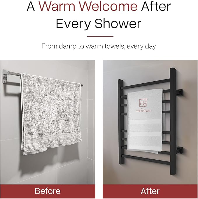WarmlyYours Heated Towel Rack for Bathroom - Image 6