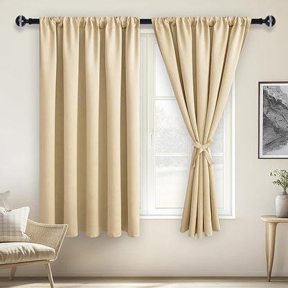 JIUZHEN Blackout Curtains for Bedroom by JIUZHEN
