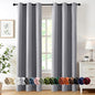 MIULEE Light Grey Blackout Curtains by MIULEE