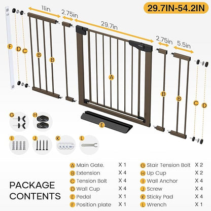 Cumbor 29.7-54.2" Wide Baby Gate - Image 7