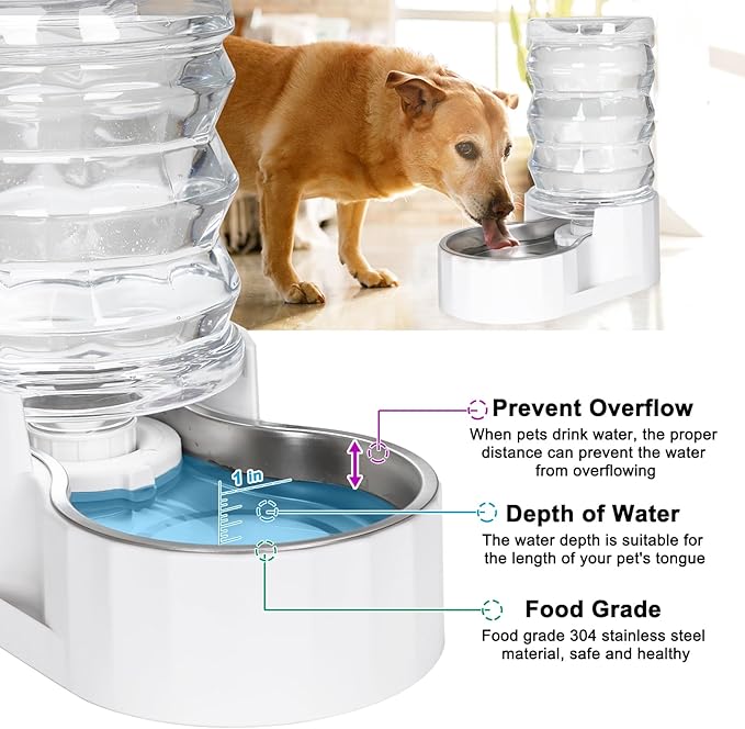 RIZZARI Automatic Gravity Pet Dispenser: 6.5L Large Capacity -No Power Needed - Image 7