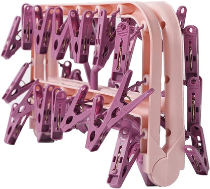 Clothes Drying Racks Foldable Clip Hangers Plastic - Image 5