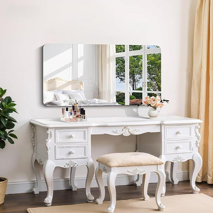CILIBER Frameless Wall Mirror, HD Shatterproof Vanity Mirror - Image 5