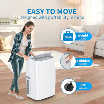 Powerful 14, 000 BTU Portable Air Conditioners, Cools Up to 750 Sq.Ft, 3-IN-1 - Image 7