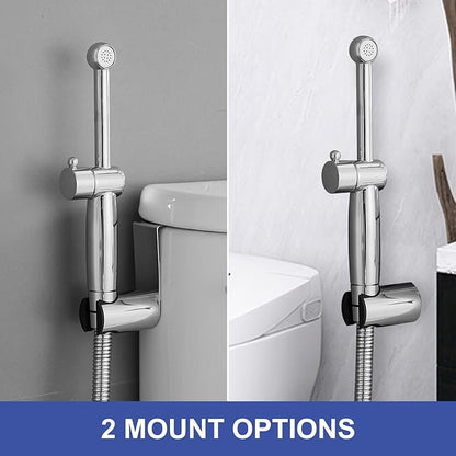 Chrome Handheld Bidet Sprayer for Toilet - Image 7