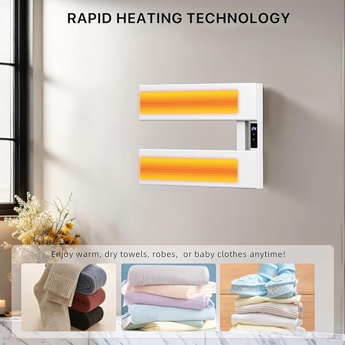 Electric Heated Towel Warmer Rack - Image 5