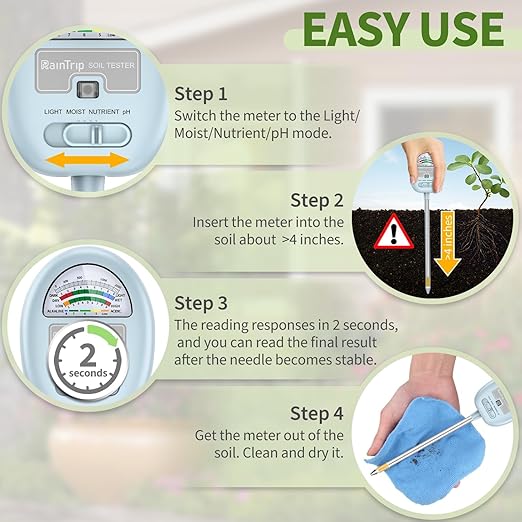 4-in-1 Soil Moisture Meter, Moisture Meter - Image 5