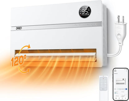 DREO Wall-Mounted Heater, Smart Space Heater by DREO
