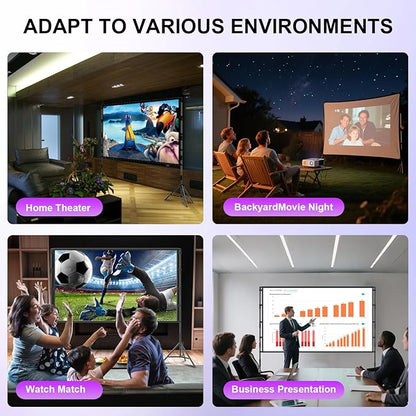 VntB 100 inch Projector sreen and Stand, Outdoor Indoor Projector Screen16:9 - Image 8
