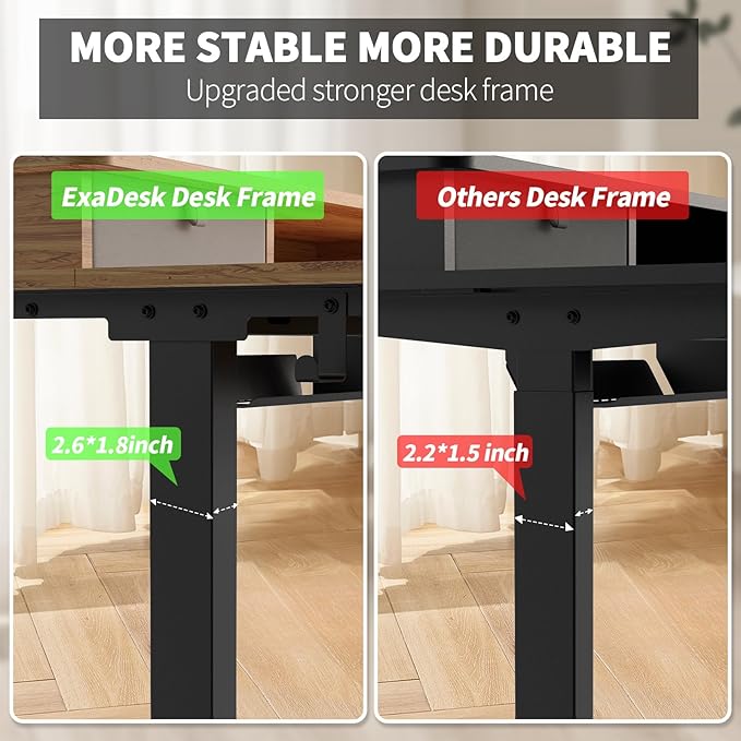 55 * 30 Inches Electric Standing Widened Desk Adjustable Height - Image 5