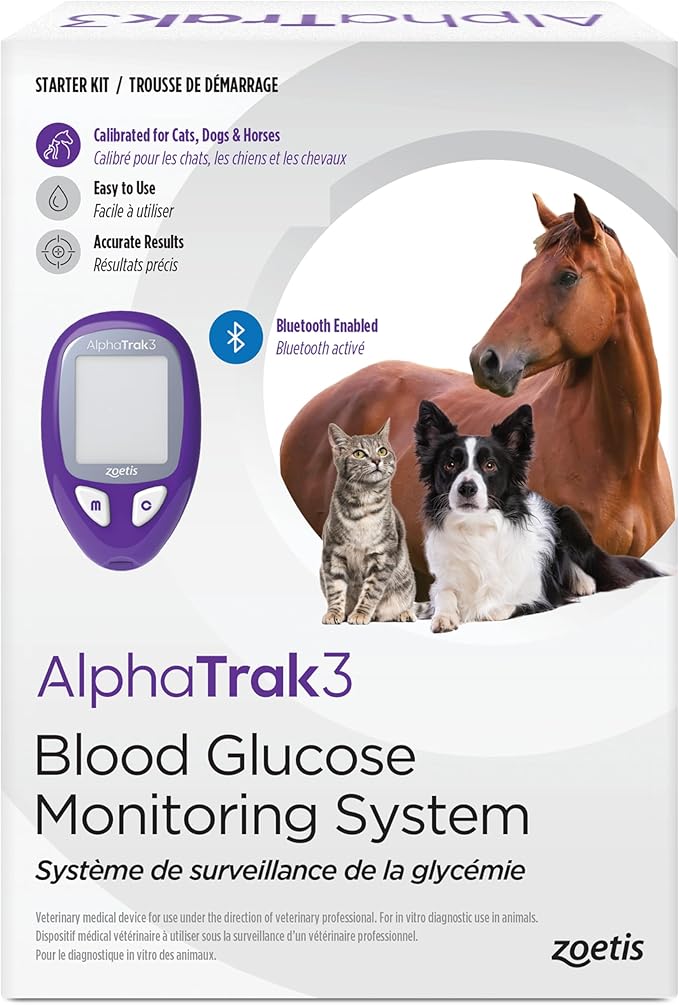 AlphaTrak 3, 8 Piece Pet Blood Glucose Monitoring Kit by Zoetis