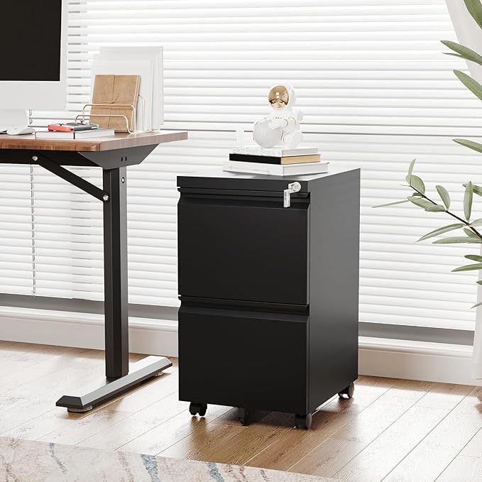Letaya 2 Drawer Mobile File Cabinet - Image 8