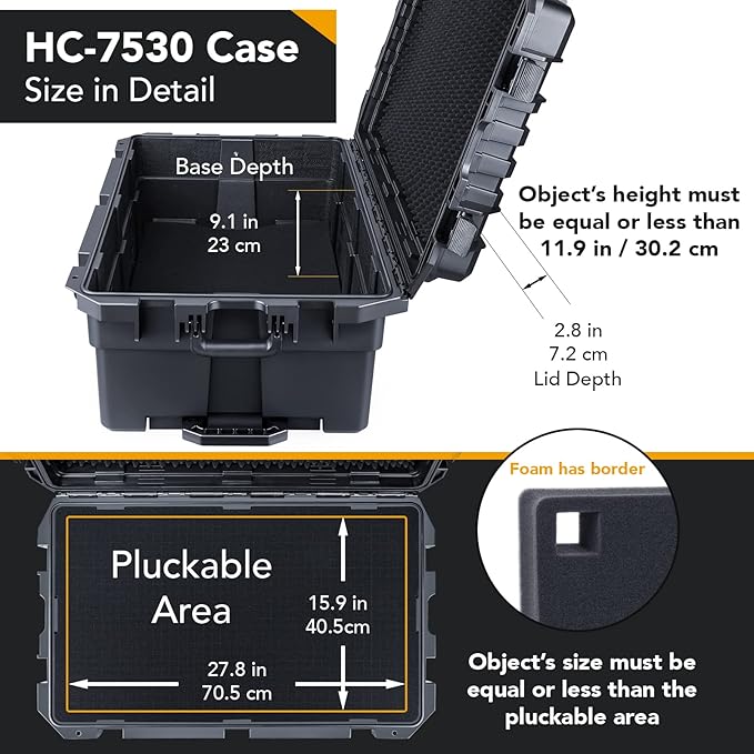 Lykus HC-7530 Large Waterproof Hard Case - Image 3