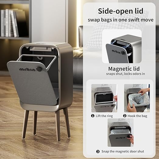 MRBIN Motion Sensor Trash Can Bathroom - Image 6