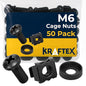 M6 Cage Nuts, Screws and Washers Rack Mount Screws Hardware by Kraftex