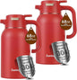 68 Oz Thermal Coffee Carafe, Stainless Steel Insulated Vacuum Coffee Carafes by Dumfoin