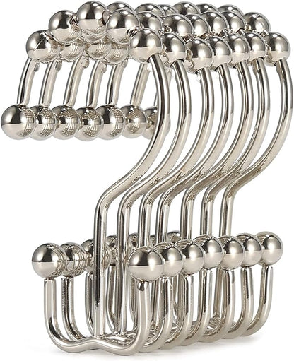 Shower Curtain Hooks, Goowin Shower Curtain Rings, Stainless Steel Shower by Goowin