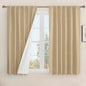 LAMIT Natural Linen Full Blackout Window Curtains by LAMIT