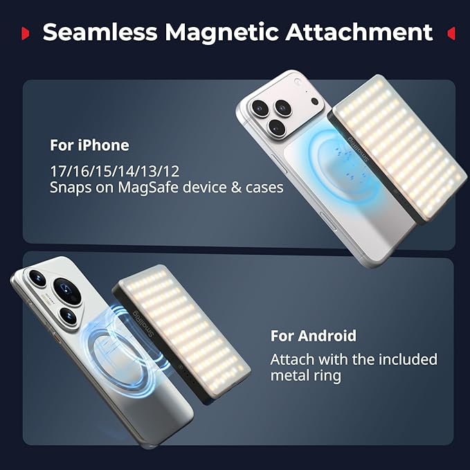 SmallRig M3 Magnetic Selfie Phone Light - Image 2