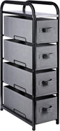 MAX Houser 4 Drawer Narrow Dresser Fabric Storage Tower Vertical Slim Storage by MAXHouser