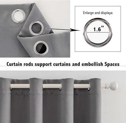 Anytime 100% Blackout Curtain 2 Panels Set, Thermal Insulated Window Drapes - Image 4