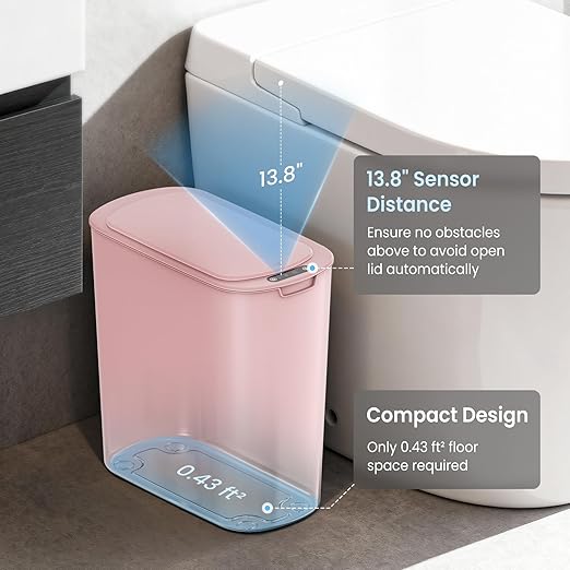 Cesun Automatic Motion Sensor Bathroom Trash Can - Image 3